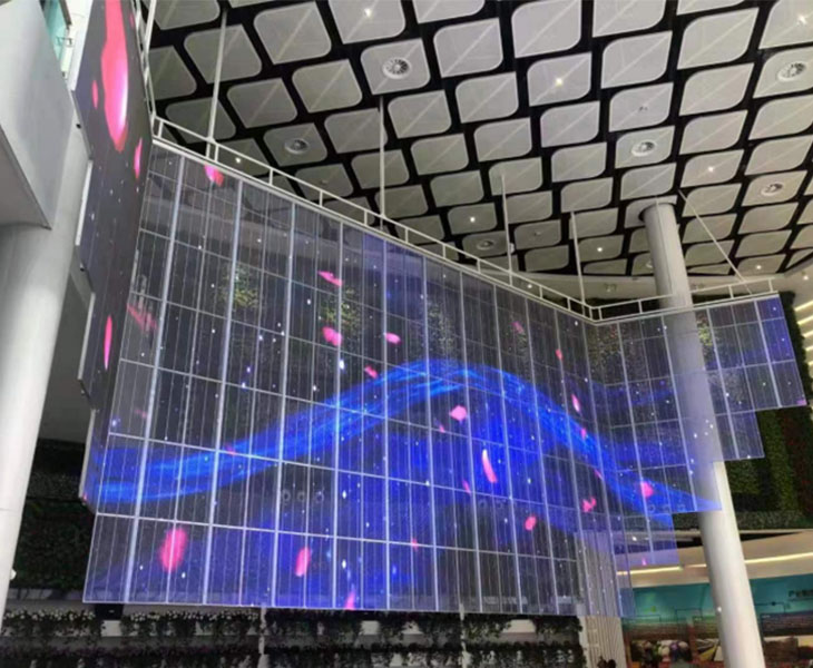 Transparentní LED displej